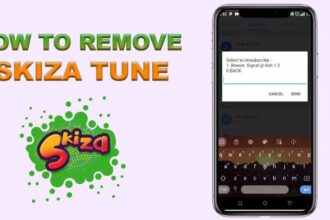 Text image displaying the words 'how to remove skiza tune'
