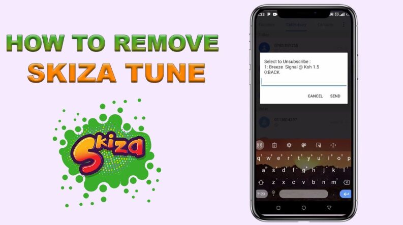Text image displaying the words 'how to remove skiza tune'