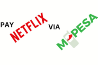 Text image displaying the words 'How to Pay Netflix via M-Pesa'