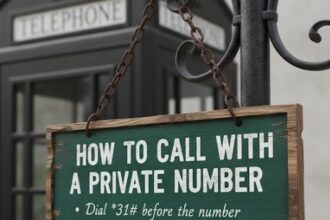 Text image displaying the words 'How to Call with a Private Number'