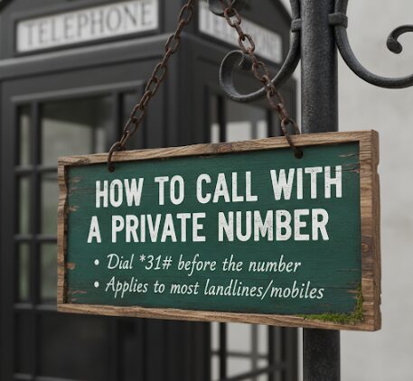 Text image displaying the words 'How to Call with a Private Number'