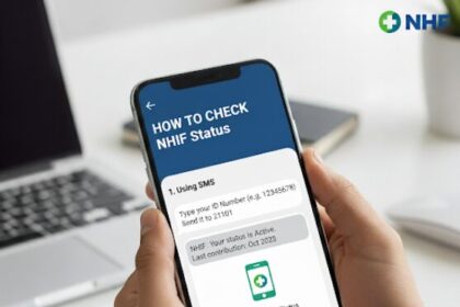 An image showing How to Check NHIF Status via SMS