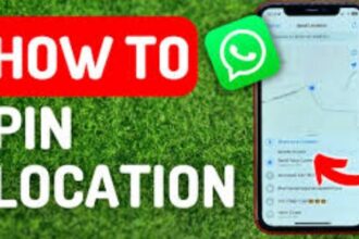 Text image displaying the words 'How to Pin Location on WhatsApp'