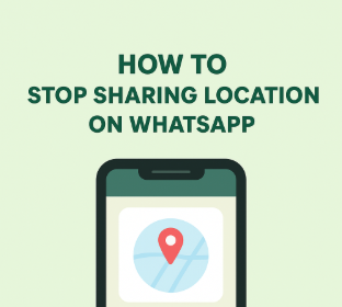 Text image displaying the words 'How to Stop Sharing Location on WhatsApp