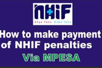 Text image displaying the words 'How to Pay NHIF Penalty'
