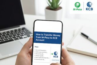 An image showing How to Transfer Money from M-Pesa to KCB Account Safaricom’s M-Pesa allows seamless transactions with banks across Kenya. If you hold a KCB account, you can easily transfer money from your M-Pesa wallet directly into your account anytime. Here’s how to do it. Steps to Transfer Money from M-Pesa to KCB Account Go to the M-Pesa menu on your phone. Select Lipa na M-Pesa. Choose Pay Bill. Enter 522522 as the business number (KCB Paybill). Enter your KCB account number as the account number. Enter the amount you wish to transfer. Input your M-Pesa PIN and confirm. You’ll receive SMS notifications from both M-Pesa and KCB confirming the transaction. Benefits of Using M-Pesa to KCB Transfers Instant transfer to your account. Available 24/7 including weekends and holidays. Safe and secure transaction process. Convenient for topping up your bank account without visiting a branch. Charges M-Pesa transaction charges apply based on the amount you are transferring. KCB does not charge extra for receiving funds. FAQs 1. What is the KCB Paybill number? The KCB Paybill number is 522522. 2. How long does the transfer take? Transfers are instant; both KCB and M-Pesa will send confirmation SMS messages. 3. Is there a maximum amount I can transfer? Yes. The M-Pesa limit is KSh 150,000 per transaction and KSh 300,000 per day. 4. Will KCB charge me for receiving money? No, KCB does not charge for deposits via M-Pesa. Only M-Pesa transaction fees apply. 5. Can I transfer money from M-Pesa to any KCB branch? Yes, funds go directly into your KCB account, regardless of branch. Conclusion Transferring money from M-Pesa to your KCB account is simple, fast, and reliable. With just a few steps, you can top up your account instantly and conveniently.
