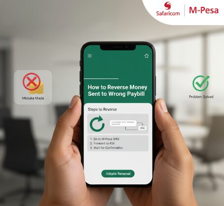 An image showing How to Reverse Money Sent to Wrong Paybill