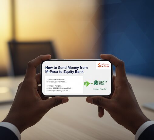 An image showing How to Send Money from M-Pesa to Equity Bank