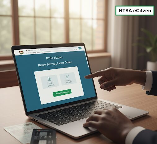 An image showing How to Renew a Driving License Online in Kenya