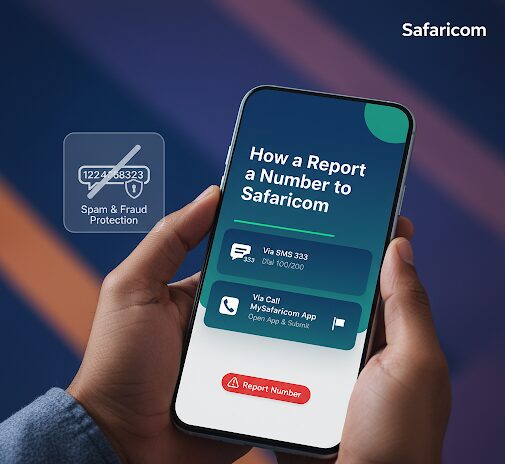 An image showing How to Report a Number to Safaricom