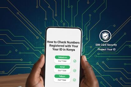 An image showing How to Check Numbers Registered with Your ID in Kenya