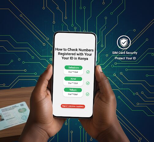 An image showing How to Check Numbers Registered with Your ID in Kenya