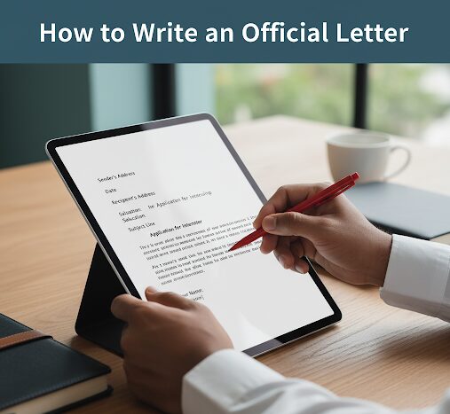 An image showing How to Write an Official Letter