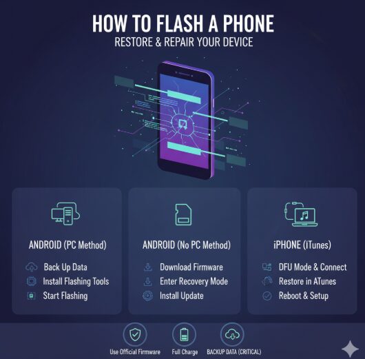 An image showing How to Flash a Phone