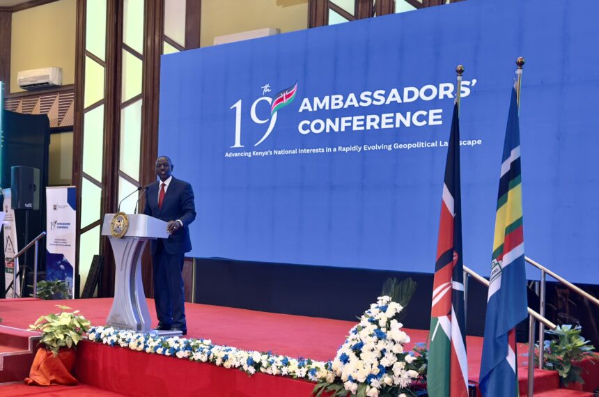 Kenya’s diplomatic leadership has convened in Nairobi for the 19th Ambassadors and High Commissioners Conference, bringing together envoys from across the world under the theme “Advancing Kenya’s Interests in a Rapidly Evolving Geopolitical Landscape.” The high-level meeting is being led by William Ruto and Musalia Mudavadi, signaling the government’s intent to recalibrate its foreign policy and strengthen Kenya’s position on the global stage. The conference has drawn participation from Kenya’s ambassadors, high commissioners, and consuls-general, who are expected to engage in strategic discussions focused on aligning diplomatic efforts with national priorities. Key areas of focus include economic diplomacy, diaspora engagement, trade expansion, and repositioning Kenya’s missions abroad for greater impact. Officials say the gathering comes at a time of shifting global dynamics, where geopolitical tensions, economic realignments, and emerging alliances are redefining international relations. Kenya is seeking to adapt by sharpening its diplomatic approach to better safeguard national interests and unlock new opportunities. A major highlight of the conference is an address by William Ruto, expected to outline Kenya’s foreign policy direction and priorities in the current global environment. The event also follows a reception honoring Monica Juma, marking her appointment to a senior role at the United Nations. Her appointment has been viewed as a significant milestone for Kenya’s diplomatic footprint on the international stage. Analysts note that the conference is likely to emphasize results-driven diplomacy, with increased pressure on missions abroad to deliver tangible benefits such as foreign investment, trade partnerships, and support for Kenyan citizens overseas. The inclusion of diaspora engagement as a central agenda item reflects growing recognition of the economic and social contributions of Kenyans living abroad, particularly through remittances and international networks. As deliberations continue, the outcomes of the conference are expected to shape Kenya’s diplomatic posture in the coming years, reinforcing its role as a key regional and global player in an increasingly complex international landscape.