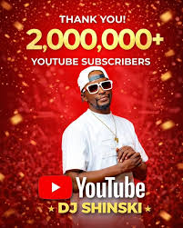 DJ Shinski Makes History as First African DJ to Reach 2 Million Subscribers on YouTube
