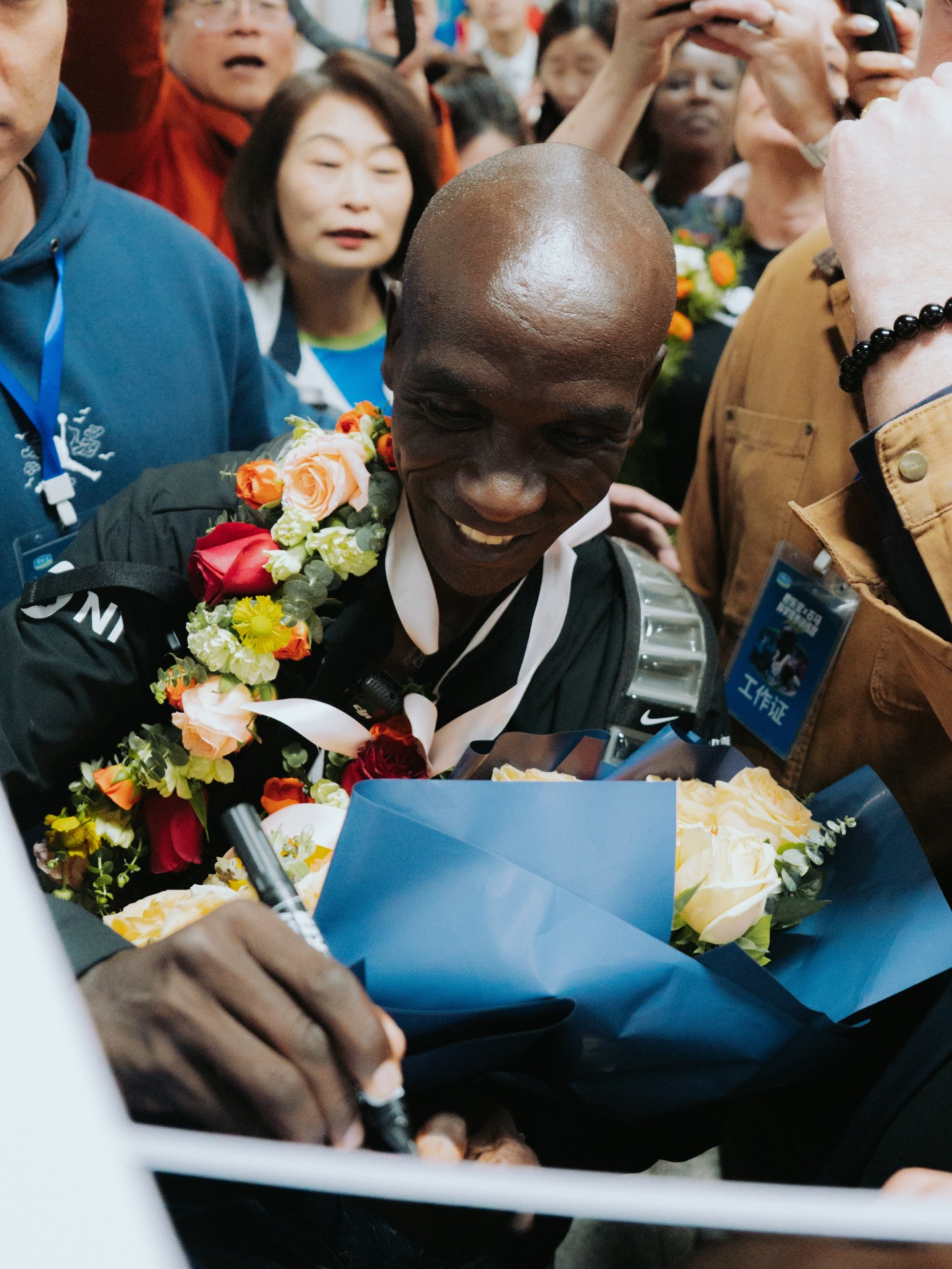 Marathon Great Eliud Kipchoge Mobbed by Fans During Visit to China