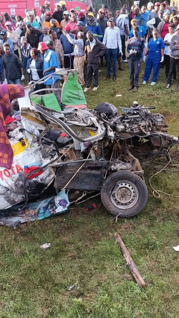 President Ruto Mourns Victims of Deadly Nyeri Road Accident Near Dedan Kimathi University