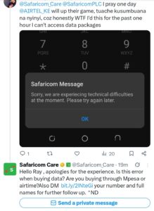 Safaricom Users Report 544# USSD Outage, Leaving Millions Without Easy Access to Data Services