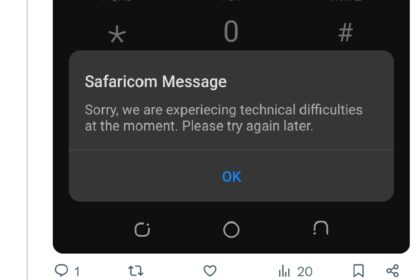 Safaricom Users Report 544# USSD Outage, Leaving Millions Without Easy Access to Data Services