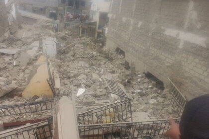 A building has collapsed in Kibera’s Highrise area,