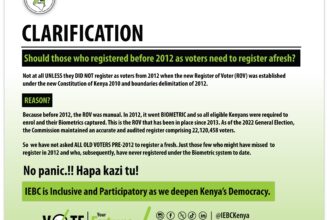IEBC Clarifies Voter Details Confusion as Kenyans Question Missing Stream Numbers