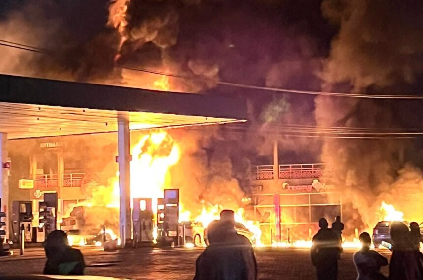 Major Fire Erupts at Total Fourways Petrol Station in Nairobi, Emergency Teams Rush to Contain Blaze